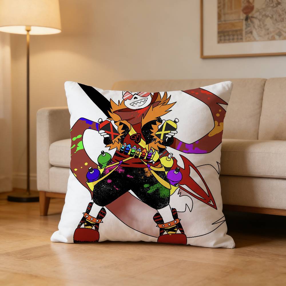 Fell Ink Sans UUndertale Pillow Case for Sofa Living Room Home office Decor Protective Cover