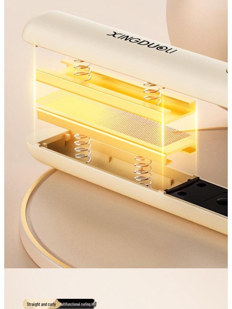 Инструмент для укладки волос 2-в-1: Долговечный выпрямитель и плойка, бережное отношение к волосам