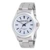 Analog Watch Solar Rechargeable Metal Band Silver [Klefa] Men's SM-AM170-WTS