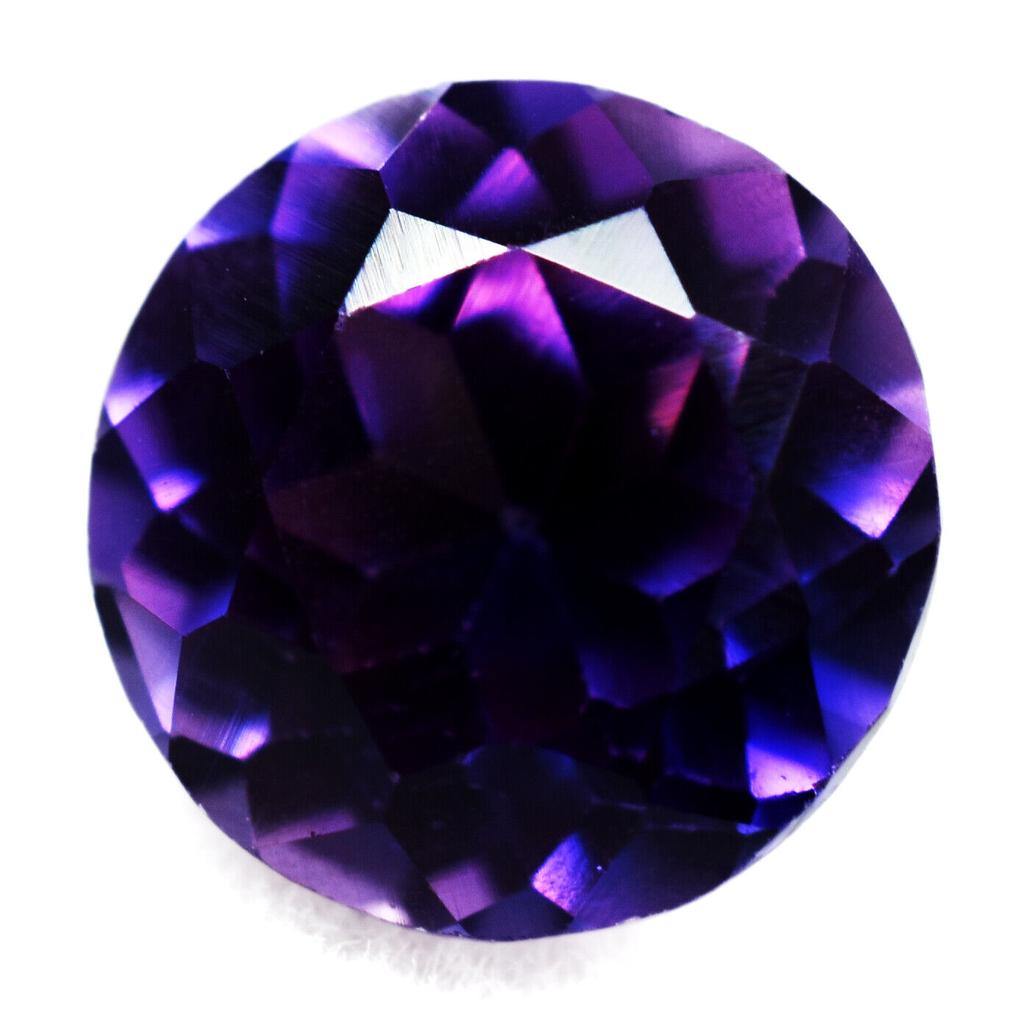 Natural Purple Tanzanite Loose Gemstone 8.40 ct Round Cut for Jewelry Making and Gem Collections
