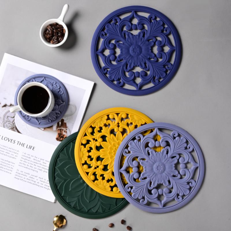 **Термостойкая силиконовая подставка - Классический китайский дизайн**