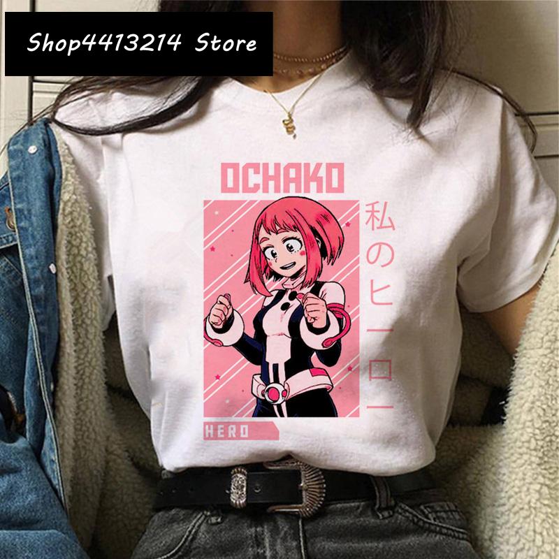 Мультяшная женская футболка My Hero Academia, смешная Химико Тога, одежда Boku No Hero Academia, Харадзюку, футболка для женщин, Ульцзан