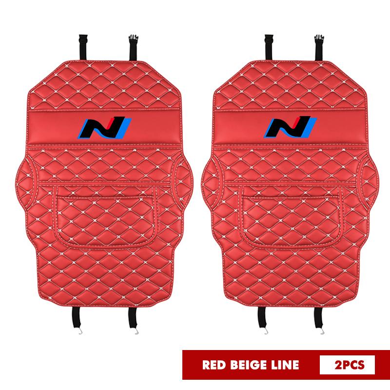 Car Anti Kick Pad Storage Pocket Seat Back Protector Kick Mat For Hyundai GDi i10 I10 N Line Solaris Genesis Azera Santafe Equus u2