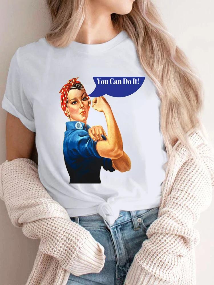 We Can Do It Letters Print Tshirt Momen Humor Warning Women T Shirt Lovely Camisa Short Sleeve Camisetas Mujer Gothic Y2k Tops