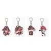 4-piece Set Houshou Marine Keychain Popular Anime Peripherals Moe Goods Goods Key Decoration Gift Small Item Cute Pretty Lightweight Fashionable Bag
