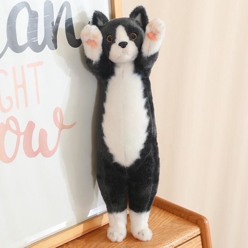 Posture Standing Cute Cat Plush Toy Pp Cotton Girls Gift Kids Room Decor