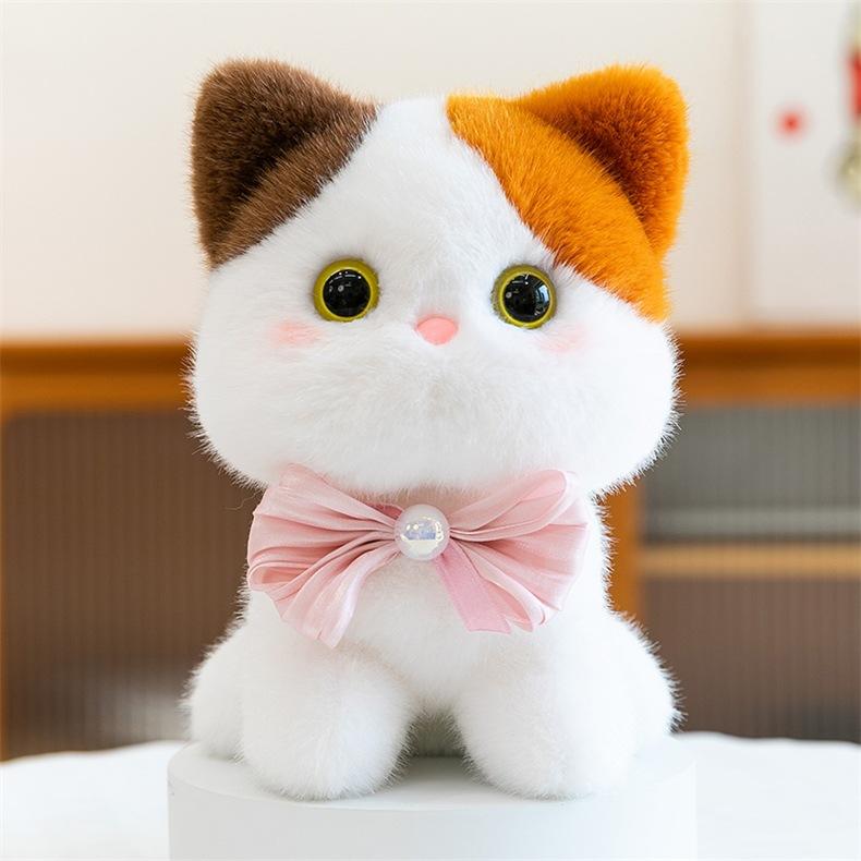 Xiangfen Dun Dun Cute Kitten Doll Doll Siamese Meow Plush Toy Desktop Ornament Decompression Doll Girl 2026