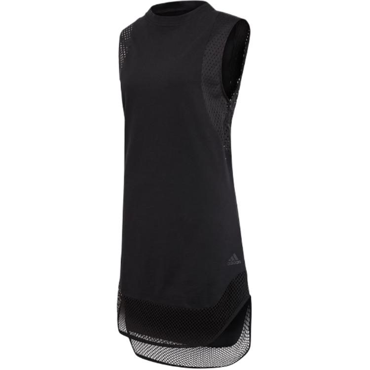 adidas Футболки Женские Черные С Круглым Вырезом Тонкие DX7931