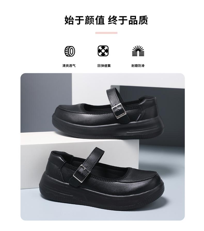 2025 Spring Mother Shoes Leather Surface Sports Soft Sole Elderly Shoes Comfortable Non-slip Grandma Shoes Velcro Middle-aged and Elderly Women's S