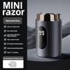 Portable Rechargeable Men's Electric Beard Shaver - Compact Travel Design