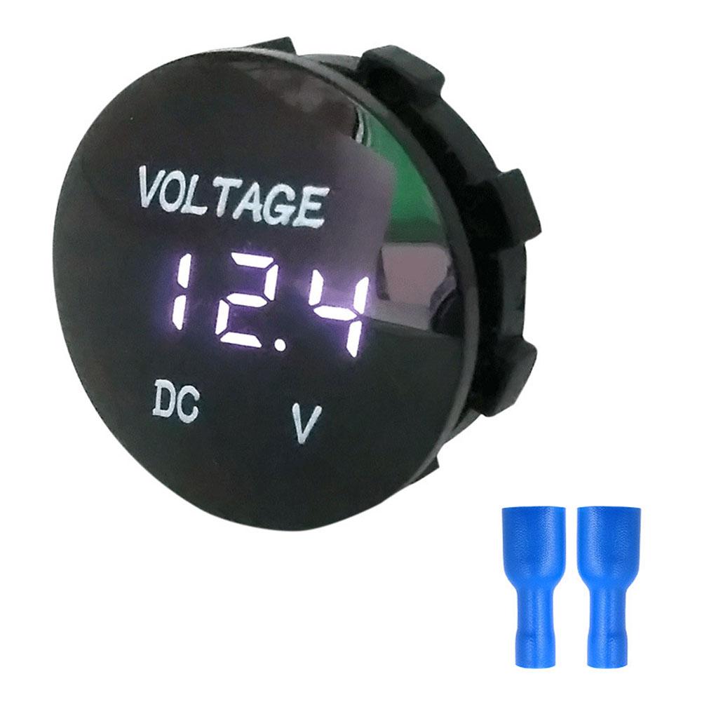 1PCS DC 12V 24V Car Replacement Voltmeter Meter Digital LED Voltmeter Automobile Battery Voltmeter Power Tool Accessories