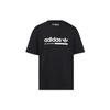 Adidas Originals Trefoil Print Logo Short Sleeve T-Shirt Men Tops Black DV1922