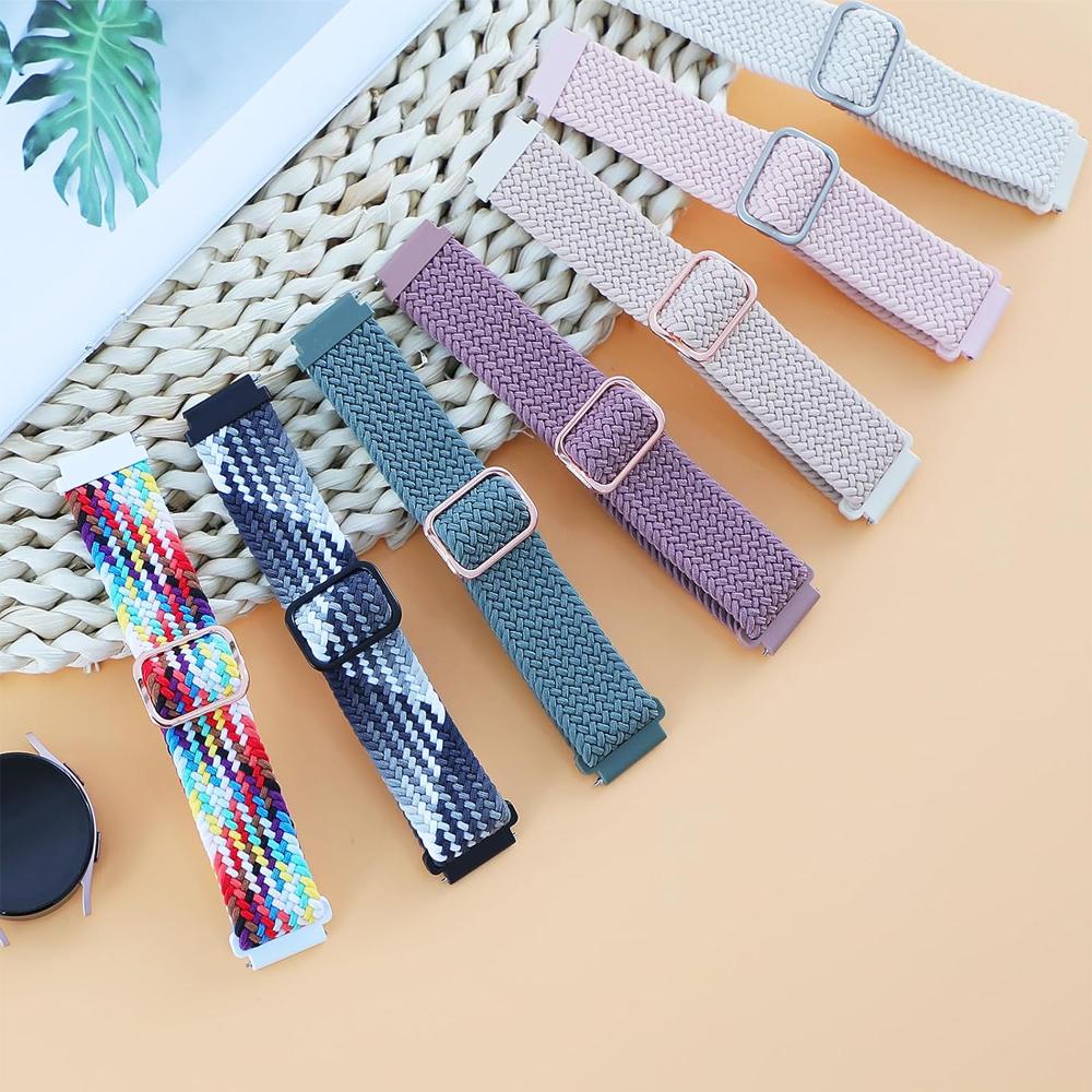 Ремешки Для Samsung Galaxy Watch 4/7/FE/6/5 Pro/6 Classic/Gear s3 20 мм 22 мм Плетеный ремешок-браслет correa Huawei GT 2e 3 4 5 Band