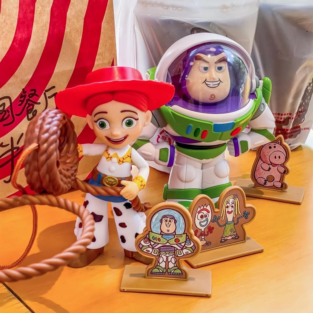 Toy Story Collaboration Edition Buzz Lightyear Woody Three-Eyed Alien Night Light Anime Figures Gifts