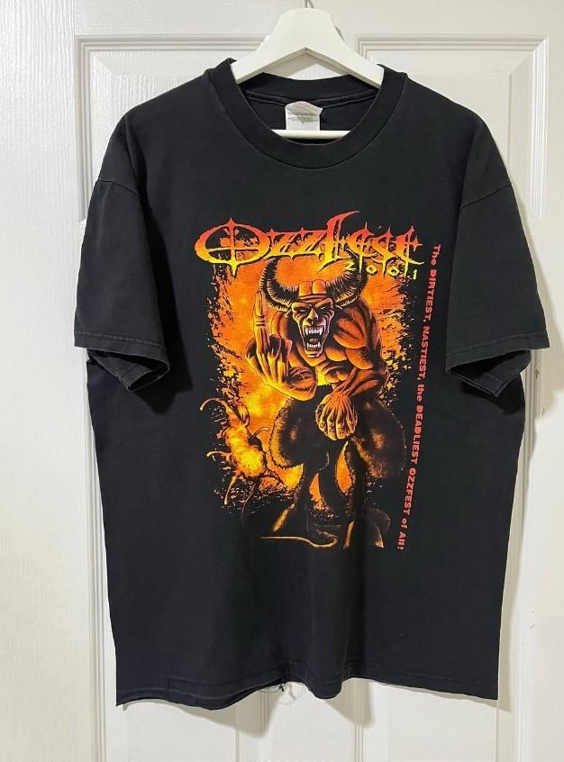 NEW! Ozzfest 2001 Black T-shirt For Men a Women All Size S-4XL Fan Gift
