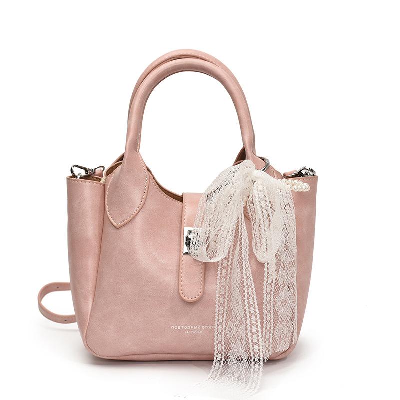 Высококлассная портативная сумка-ведро в иностранном стиле женская 2025 новая модная весенне-летняя популярная корейская версия на плечо сумка-мессенджер