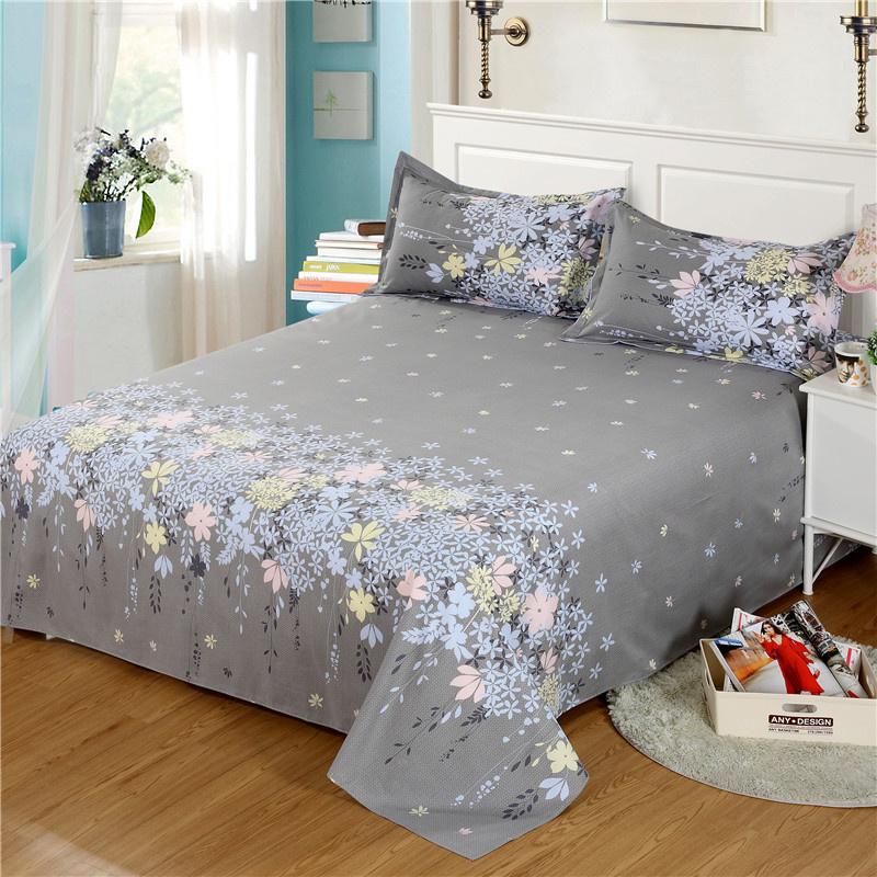 Покрывало с цветочным узором на простыне Льняное покрывало для пары Спа Матрасы Постельное белье Простыня Полное двуспальное покрывало Queen King