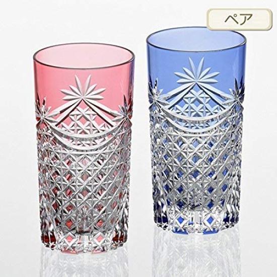 Kagami Crystal Edo Kiriko Pair Tumblers (TPS369-2835-AB)