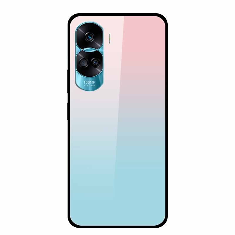 Чехол для Honor 90 Lite 5G 90Pro Закаленное Стекло Жесткая Задняя Крышка для Huawei Honor 90 Pro Мягкий Бампер Honor90 90Lite Fundas Роскошный