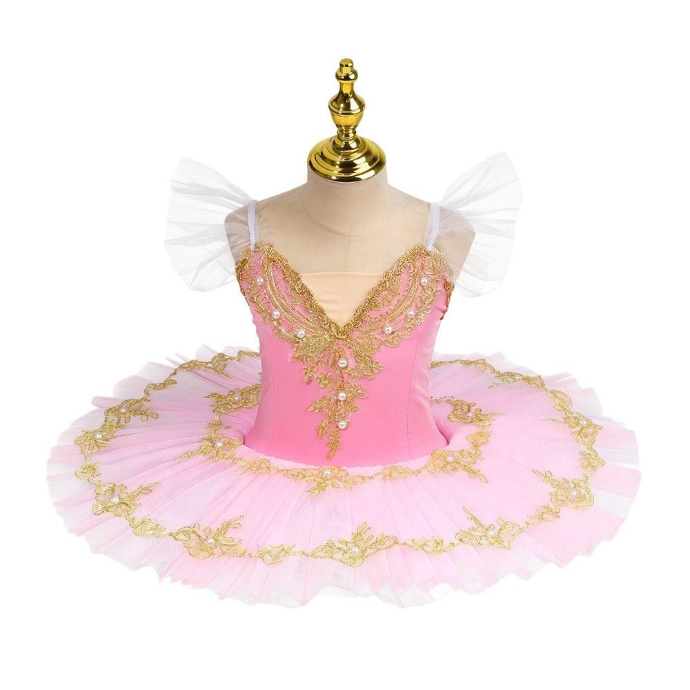 Жемчужное Детское Балетное Платье Современная Одежда для Выступлений Модное Платье Принцессы Девочки Дети
