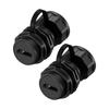 IP68 Waterproof HDTV Coupler Panel Mount Pass Through Connector Female To Female With Cover For Outdoor And Indoor Use