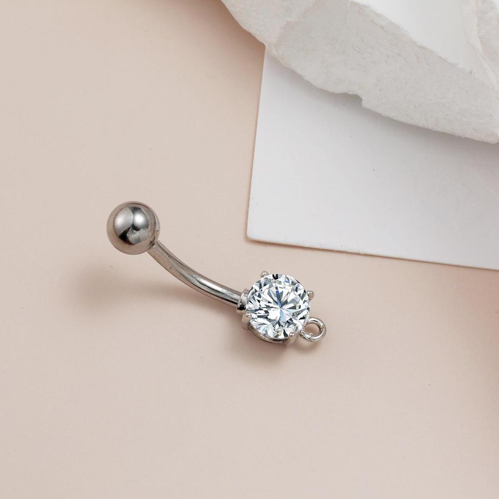Butterfly Fantasy Zircon Belly Button Ring - Trendy European & American Style