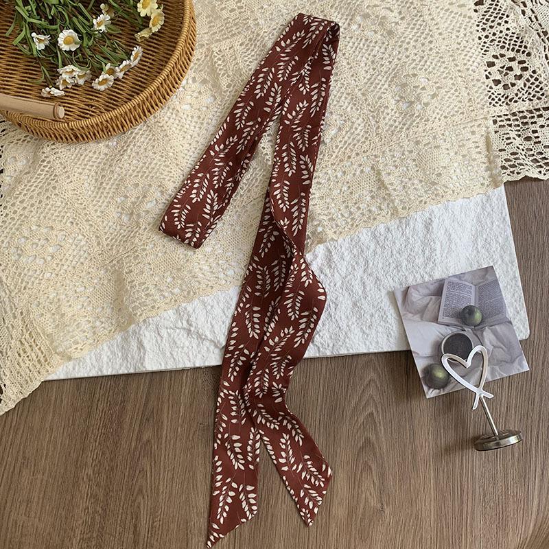 Double-layer Polka Dot Silk Scarf, High-end Versatile Small Scarf, Fashion Headscarf, Headband, Hair Tie, Decorative Belt.