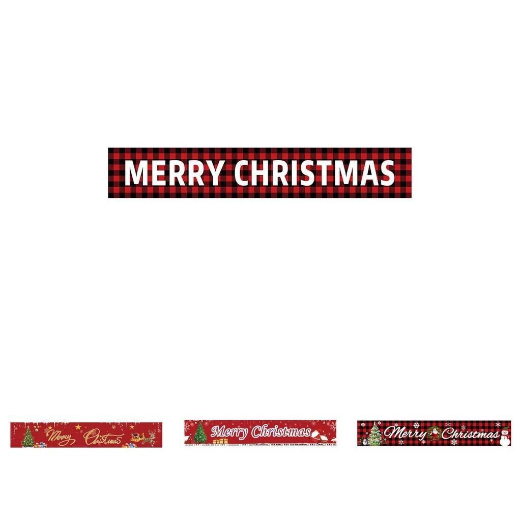 Рождественский баннер, украшения для вечеринки для использования в помещении и на улице, 300x50см, полиэфирная ткань