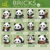 Mini Cute Panda Micro Building Blocks 3D Diamond Model Animals Bricks DIY City Construction Toys for Children Kids