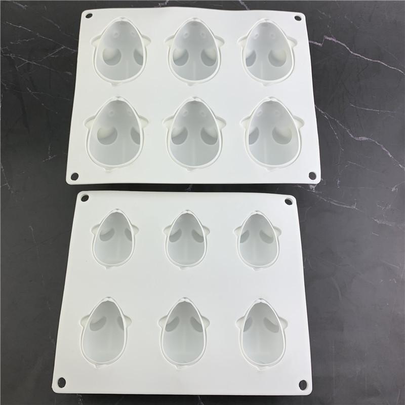 Форма для мыши на 6 ячеек, форма для муссового торта, десерта, выпечки, шоколадная силиконовая форма, кухонная форма для выпечки, инструменты для украшения торта из мастики