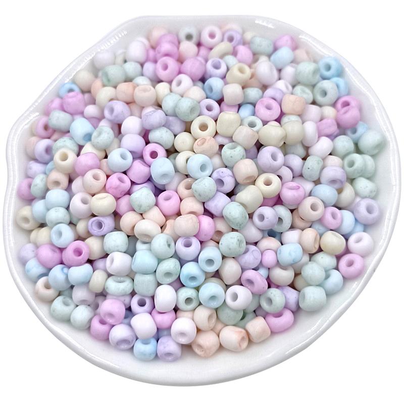 400Pcs 3/4mm Handmade Accessories Necklace Jewelry Beaded Material DIY Earrings Bracelet Cream Rice Beads Matte Fashion