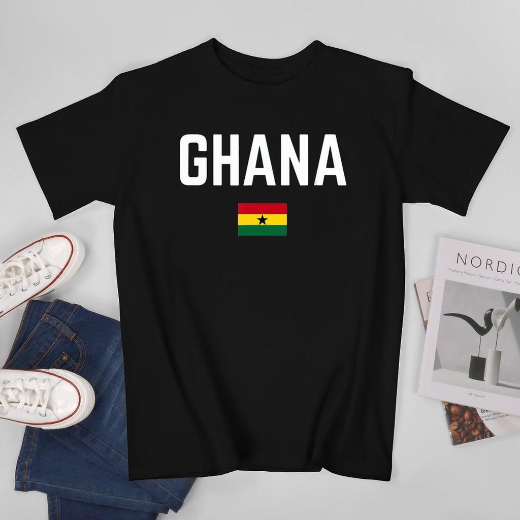 More Design Ghana Flag Ghanaian Unisex Tshirt Tees Tshirt Oneck T Shirts Unisex Boys Clothing 100 Cotton