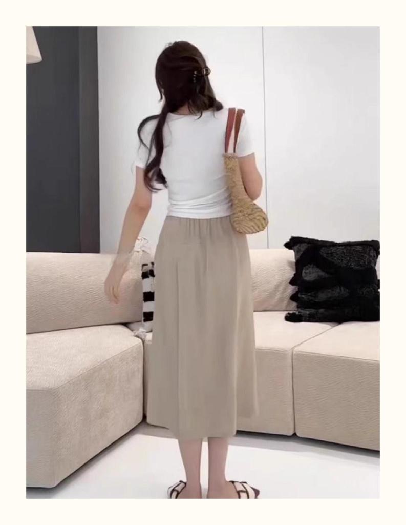 Летние женские брюки-юбки с высокой талией и широкими штанинами - повседневные, универсальные, облегающие