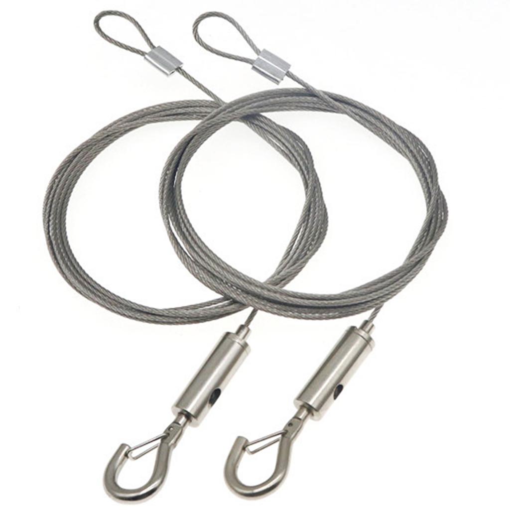Adjustable Sturdy Stainless Steel Hanging Wire Set Home Accessory for Picture Frames and Wall Decorations 2m Length