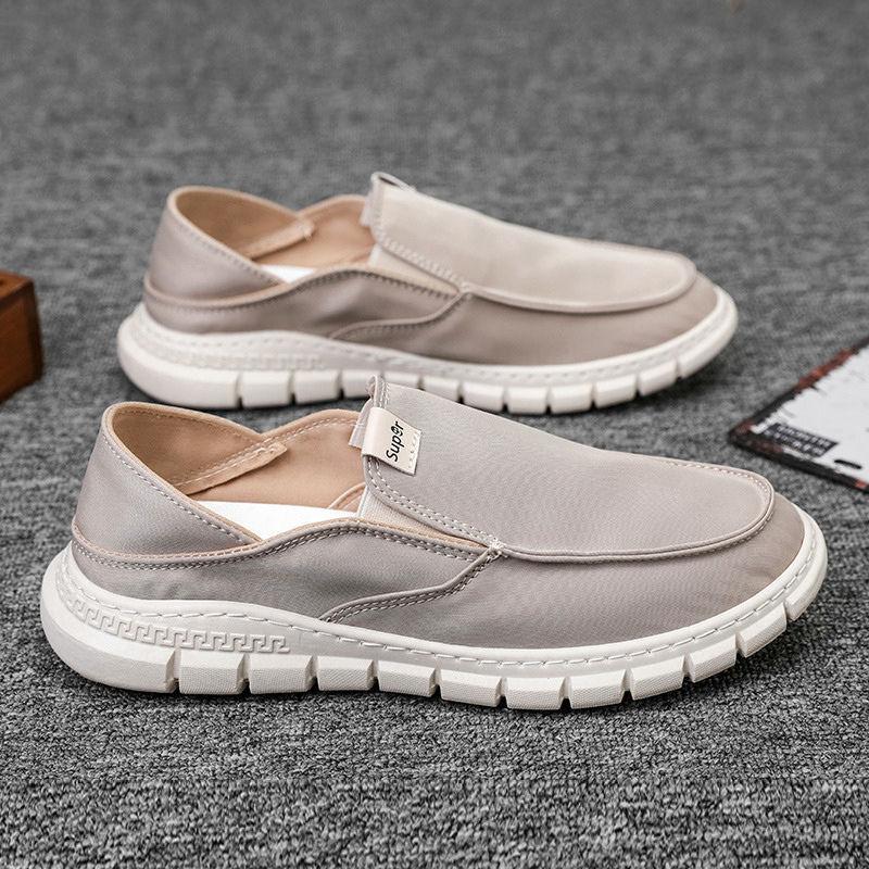 Модные легкие мужские кроссовки, летние дышащие мужские туфли с одной педалью, повседневная обувь, универсальный комплект, мокасины для мужчин