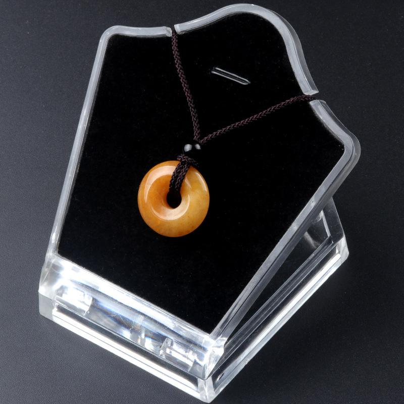 20mm Circle Donut Healing Crystals Necklace Natural Chakra Gemstone Stone Amulet Lucky Coin Donuts Charm Protection Quartz Agate