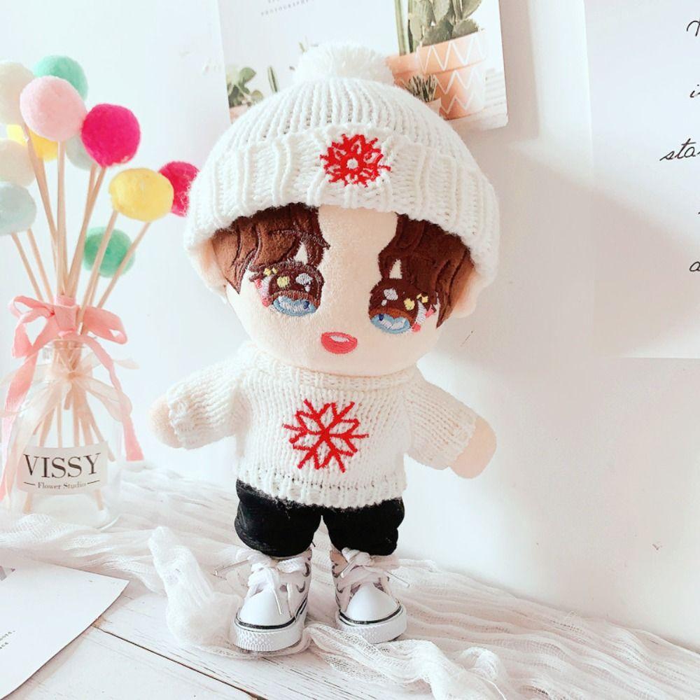 Cloth 20cm Cotton Doll Hat Dress Up Plush Doll Costume Suit Plush Doll Hat  Doll Ornament