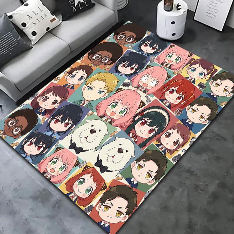 Spy Family Carpet Rug For Living Room Bedroom Home Sofa Decoration Kids Play Nonslip Floor Mat