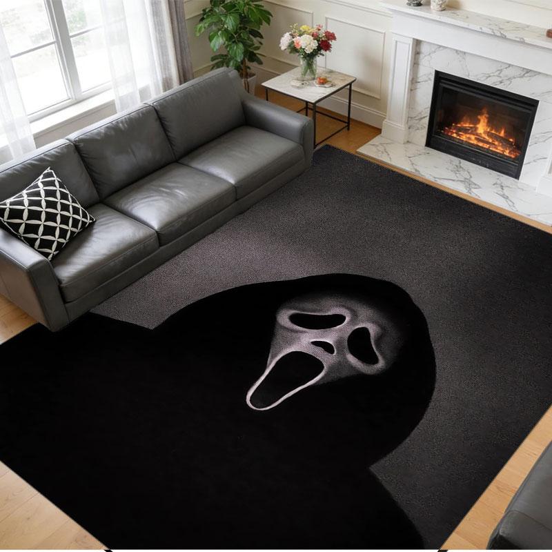 Crystal Velvet Rug Soft Non Slip Indoor Floor Mat Home DecorScream Ghostface