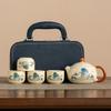 Ru Kiln Tea Set Ceramic Kung Fu Tea Set Household High-end Tea Tea Cup Holiday Gifts Business Gifts