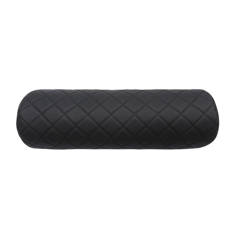 1/2 шт., подушка для шеи автомобиля из искусственной кожи, шелковый хлопок, наполнитель с защитой от клещей, чехол для автомобиля, круглый рулон, под...