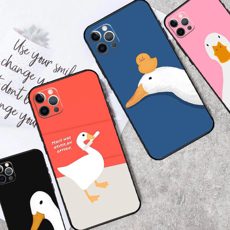 Cartoon Funny Goose Case For Samsung Galaxy M14 M34 M54 M31 M11 M13 M53 M51 M12 M32 M52 M16 M36 M56 M15 M35 M55