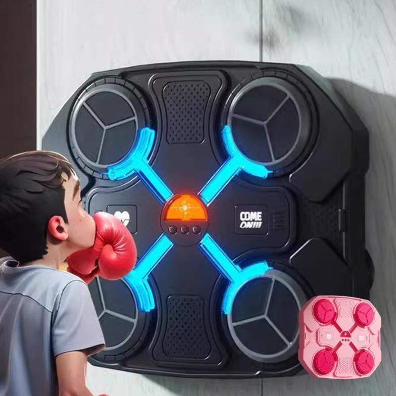 Детское тренировочное оборудование для бокса с боксерскими перчатками, настенные боксерские мишени, боксерский мешок, музыкальный боксерский автомат