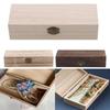 Flip Type Wooden Storage Box With Lid Makeup Box Hinged Boxes Gift Packing Home