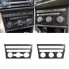Для Seat Leon 2013 2014 2015 2016 2017 2018 Мягкий углеродный волокно Автомобильный интерьер Центральная консоль Панель AC CD Рамка Покрытие Отделка