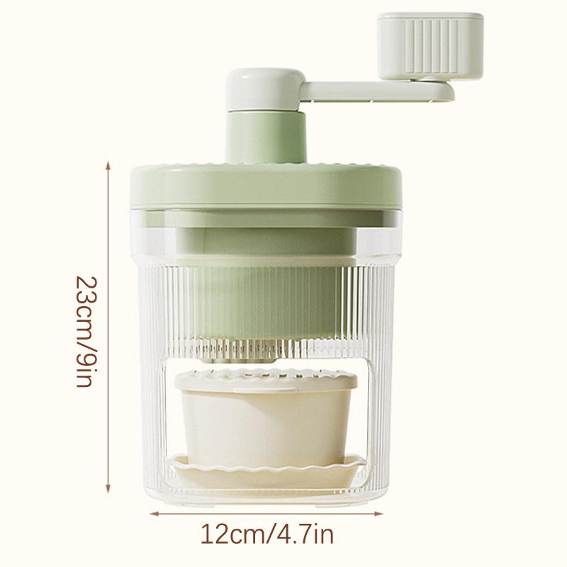 Машина для производства бритого льда, небольшая ручная дробилка льда, домашняя ручная машина для приготовления смузи, подходящая для кемпинга на открытом воздухе