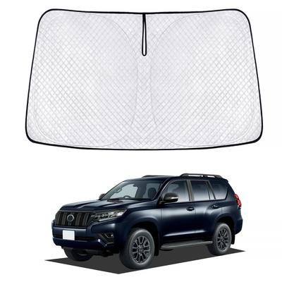 Новый Land Cruiser Prado Поздняя модель PRADO 150 Солнцезащитный экран на лобовое стекло Автомобильная шторка от УФ-лучей Конфиденциальность в автомобиле Кастомная деталь (150-я серия) Солнцезащитный козырек, Солнцезащитный козырек для конкретного автомобиля, Шторка,