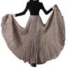 Women Maxi Skirt Elastic High Waist Super Large Pendulum Design Long Skirt Pleated Dance Skirt Party Wear