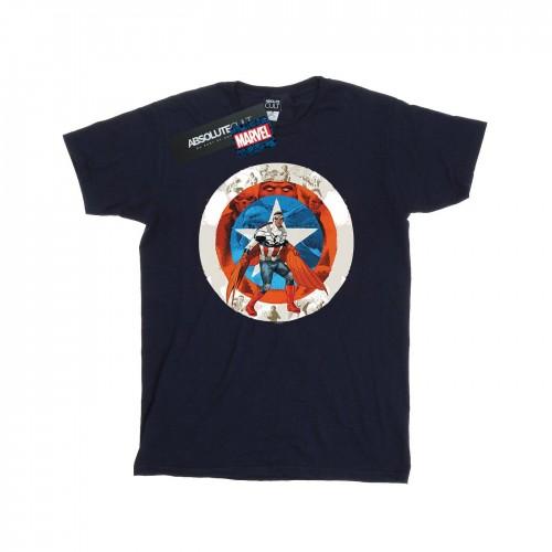 Marvel Mens Captain America Sam Wilson Shield T-Shirt