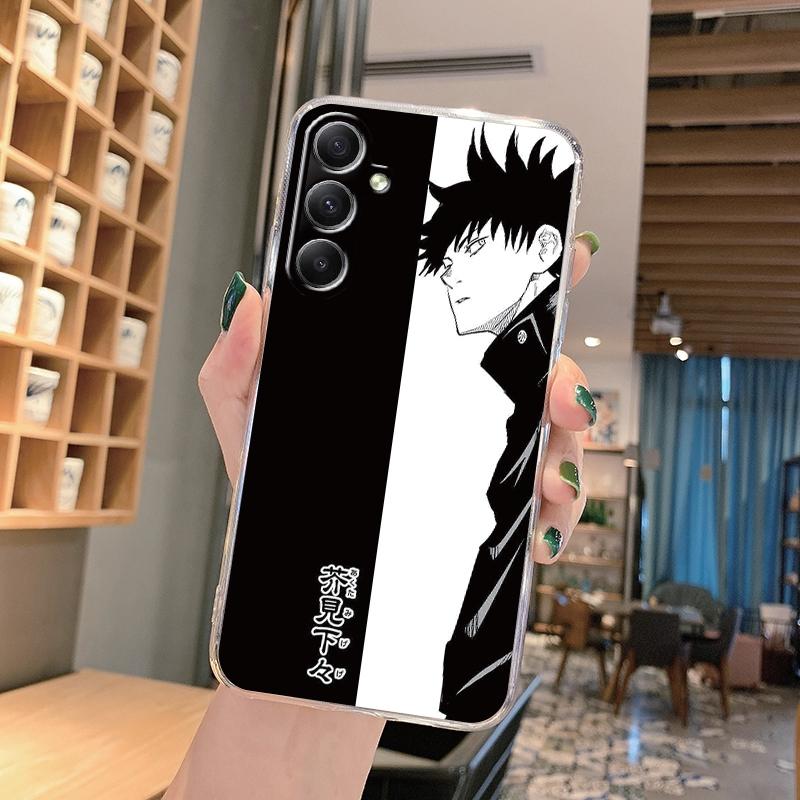 Мягкий прозрачный силиконовый чехол с рисунком аниме для Samsung A55 M35 S24 Xiaomi Redmi Note 13 Poco C65 iPhone Camera Противоударный защитный чехол